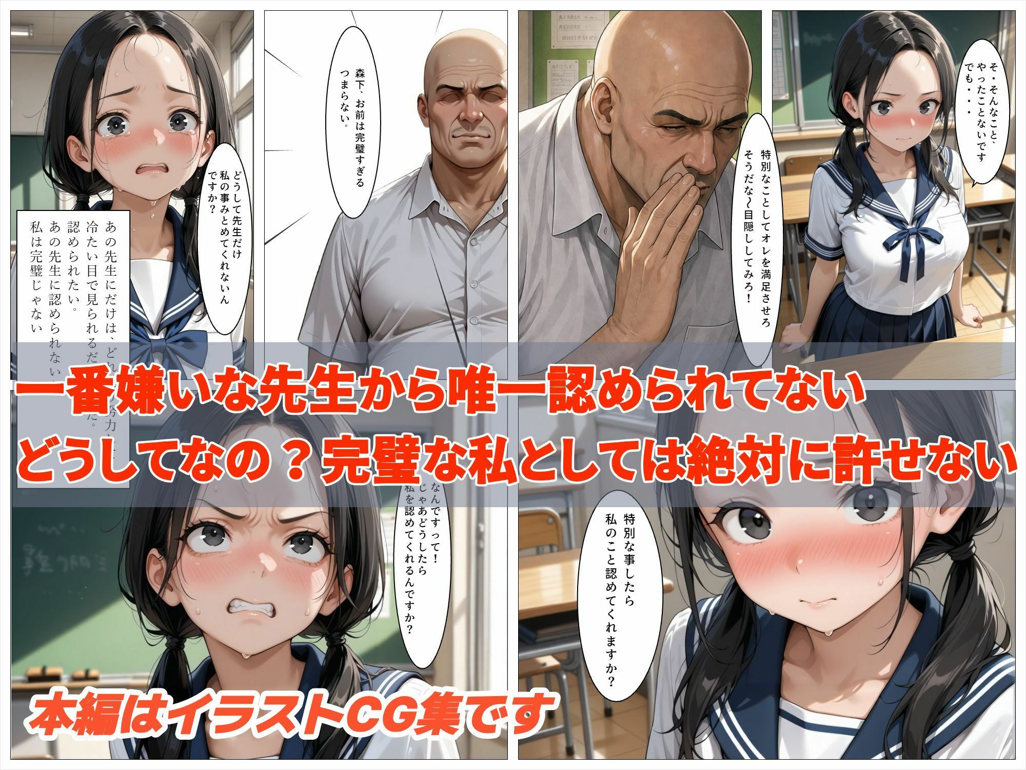 陰湿で傲慢な教師に、完璧な優等生が連続絶頂で調教される話2