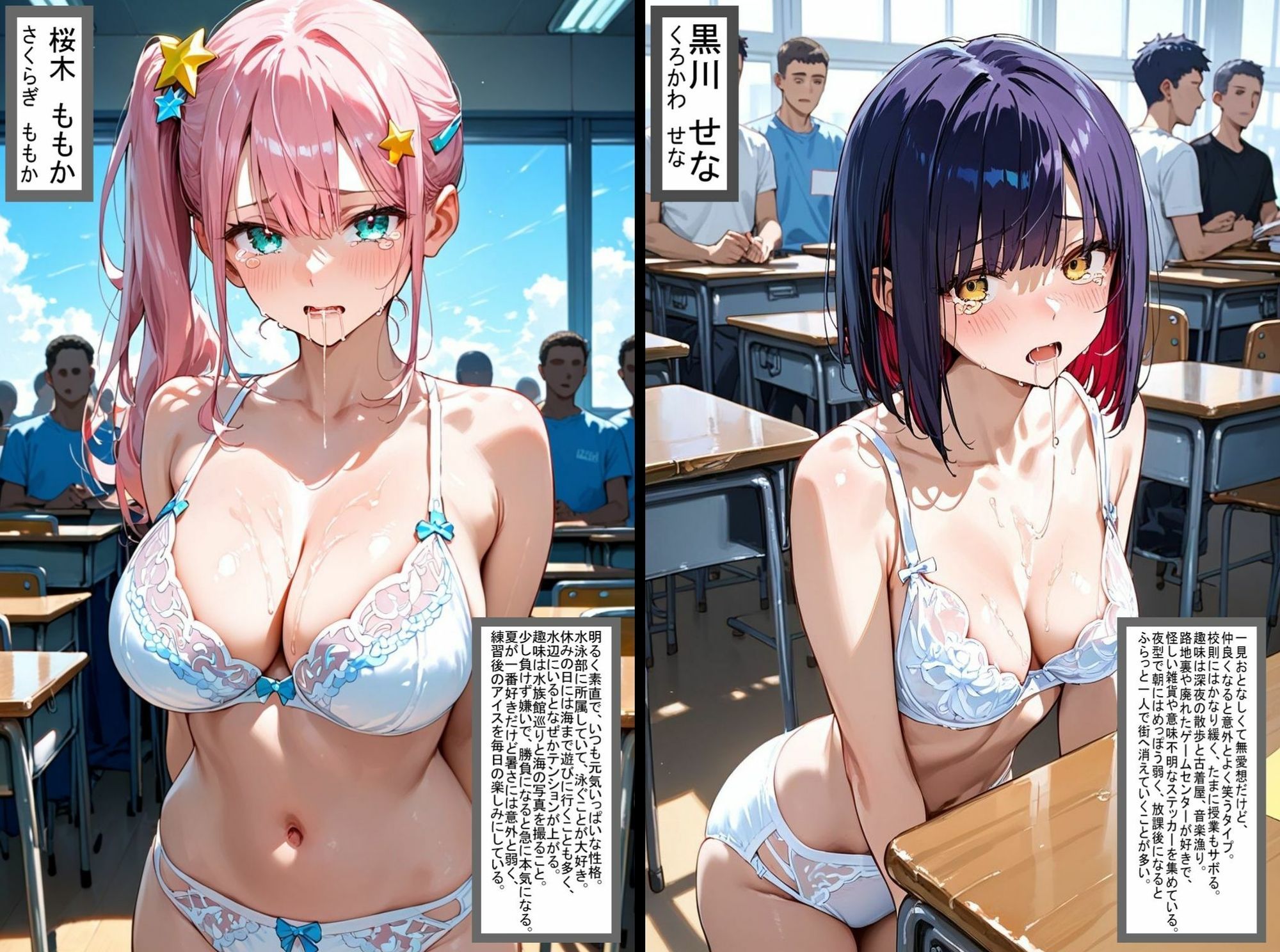 2人の狙われたJK 性奴●化計画（ももか・せな） 画像1