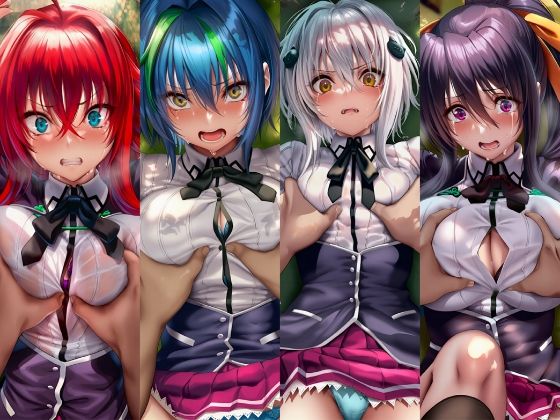 絶対服従ヒロイン -痴● レ◯プ 中出しされるヒロインのCG集- ハ◯スクールD×D編 4名1