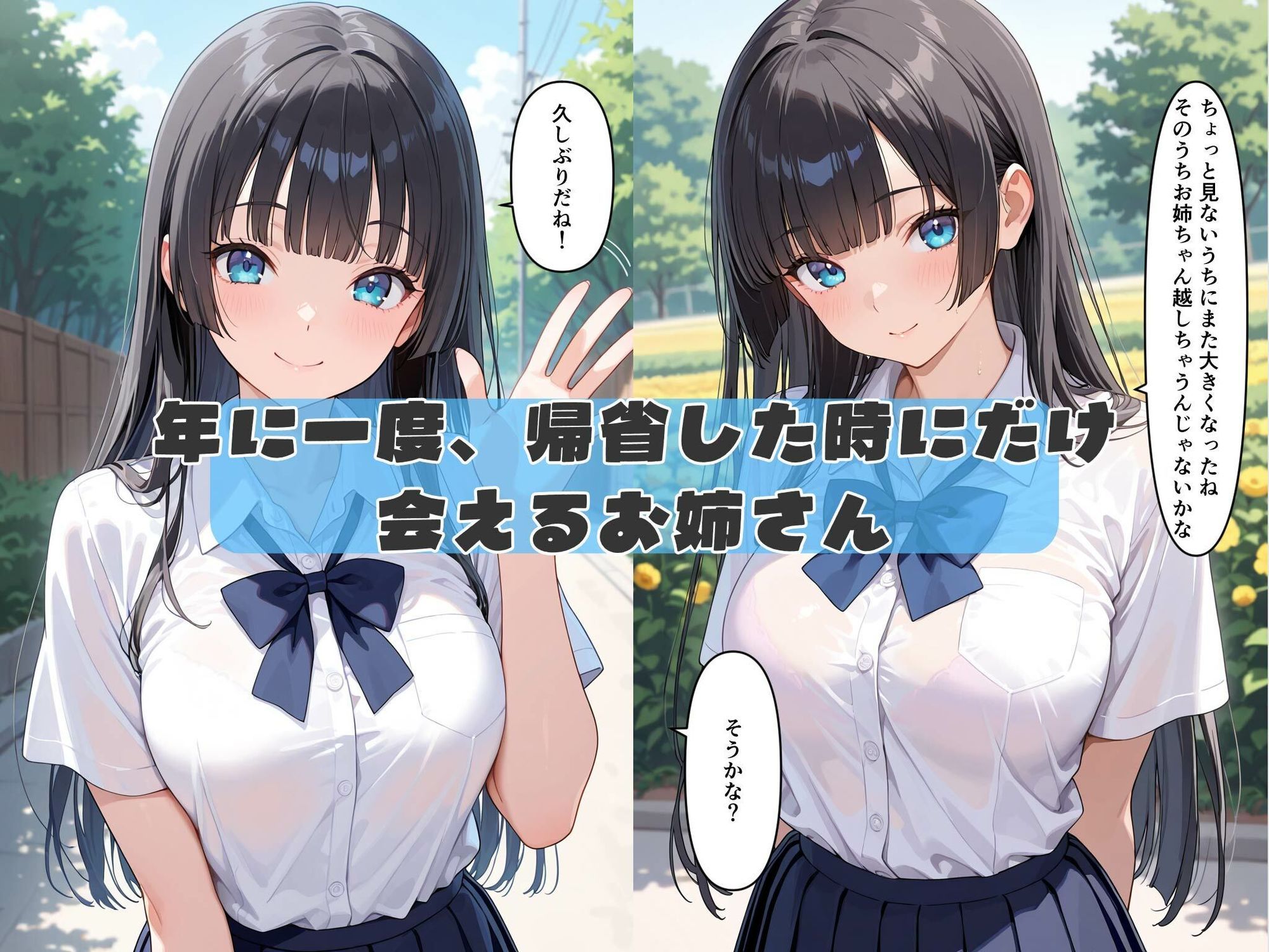 田舎に帰省した時だけ会えるお姉さんとひと夏の思い出作り 画像1