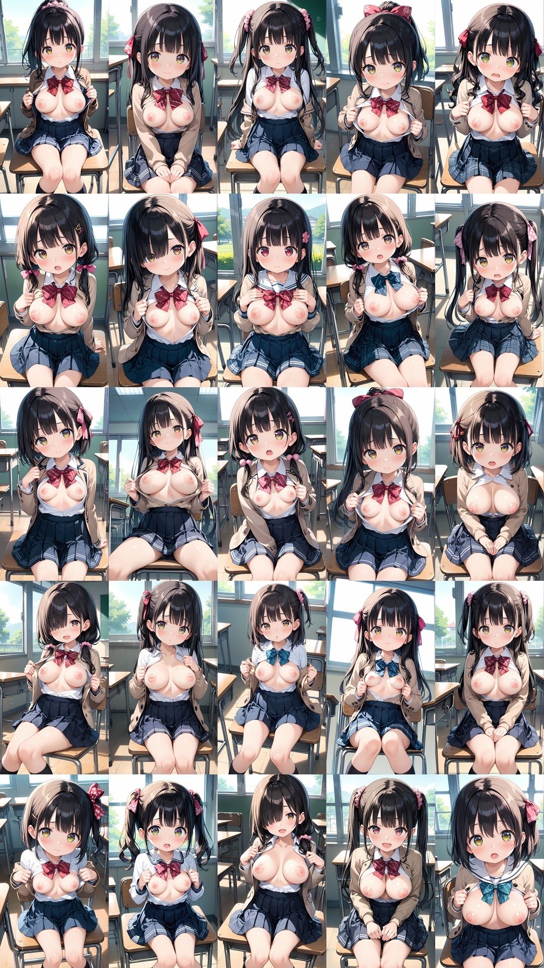 【エロ漫画】文化祭の展示物 女学生の生乳とまんこ1
