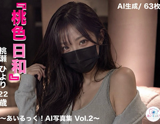 「桃色日和 」桃瀬ひより  〜あいるっく！AI写真集 Vol.2〜の表紙