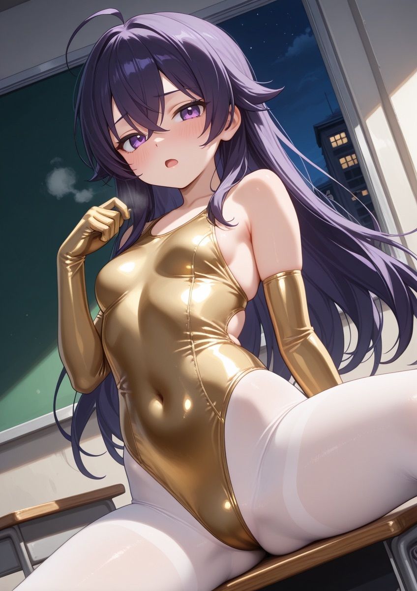 水着タイツの女の子が学校で誘惑するやつ 1の作品画像 4