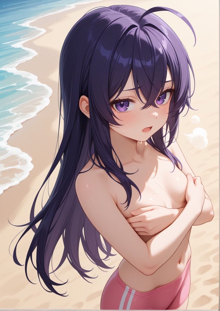 ビーチで女の子が男水着チャレンジするやつ 1の作品画像 6