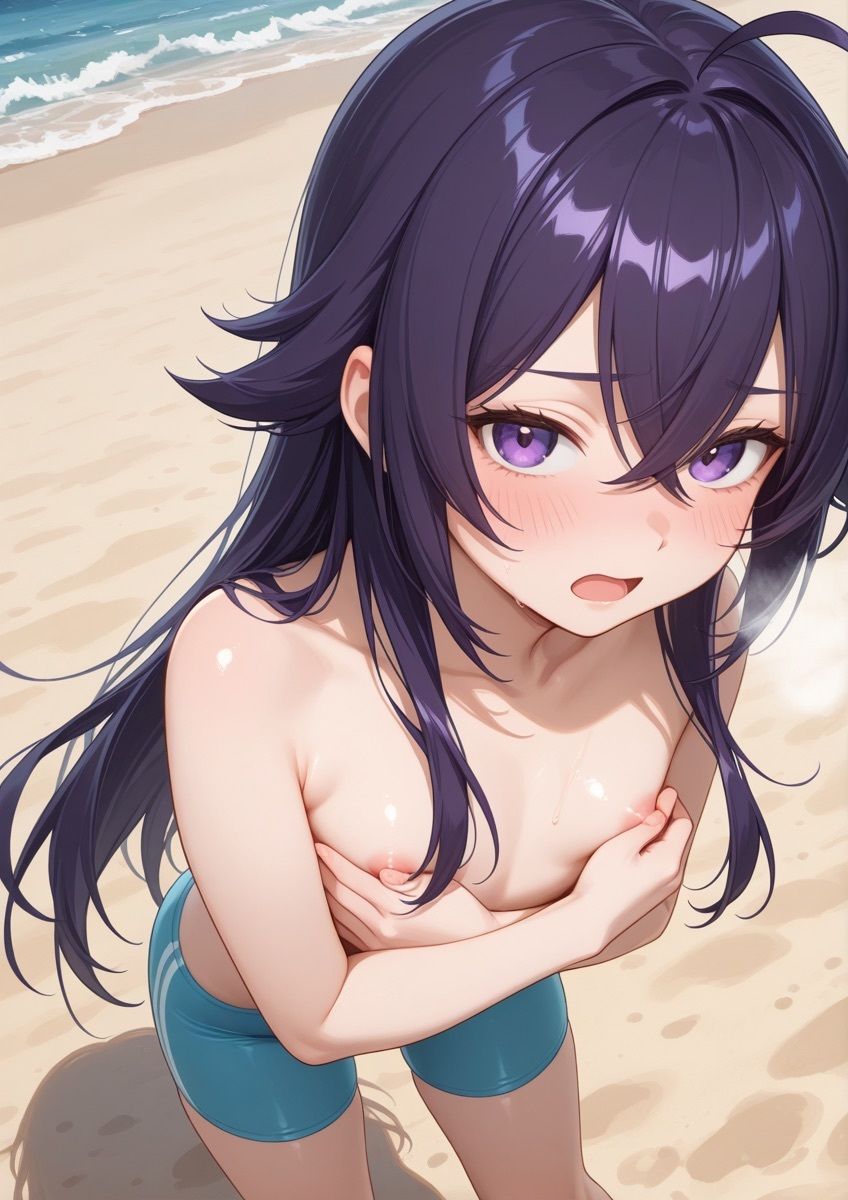 ビーチで女の子が男水着チャレンジするやつ 1の作品画像 10