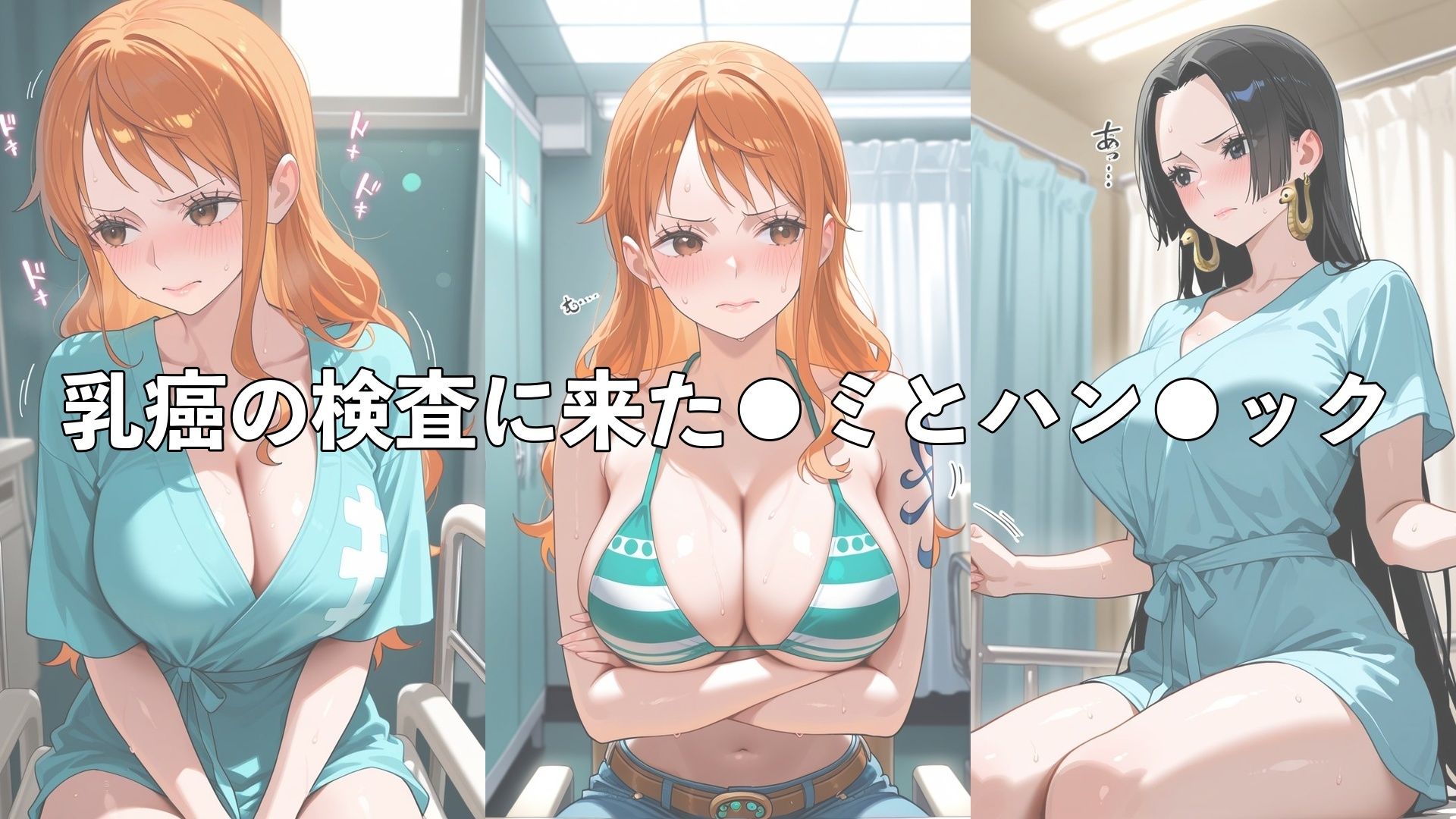 乳がん検診に来たところ悪徳医師の手つきが徐々にいやらしくなり最終的にはチ●ポを挿入【●ミ＆ハン●ック】の作品画像 2