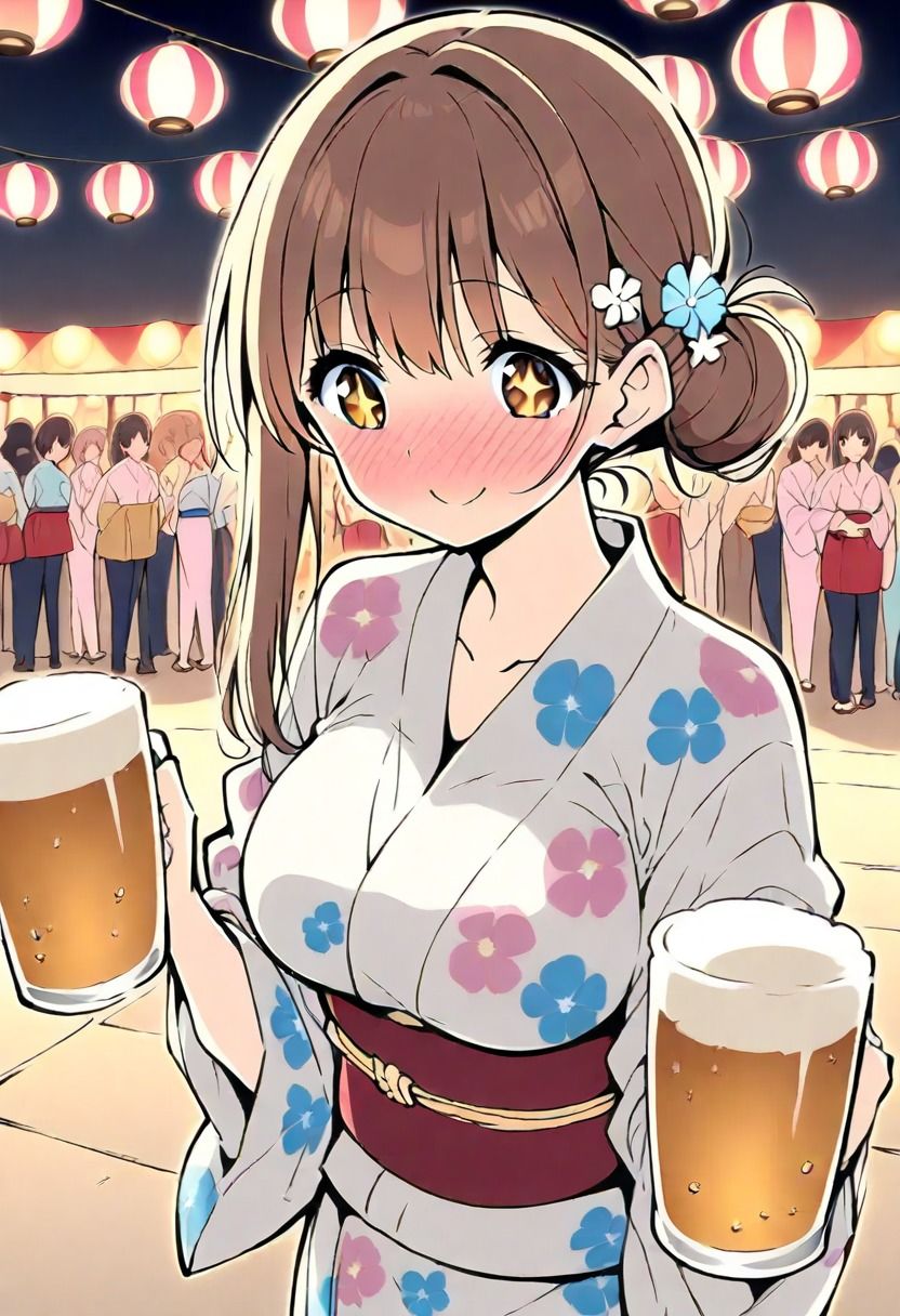 おしよわブースターパック2 - 浴衣｜押しに弱いOLの「浴衣で夏祭り」ストーリーイラスト集【R-18】の作品画像 3