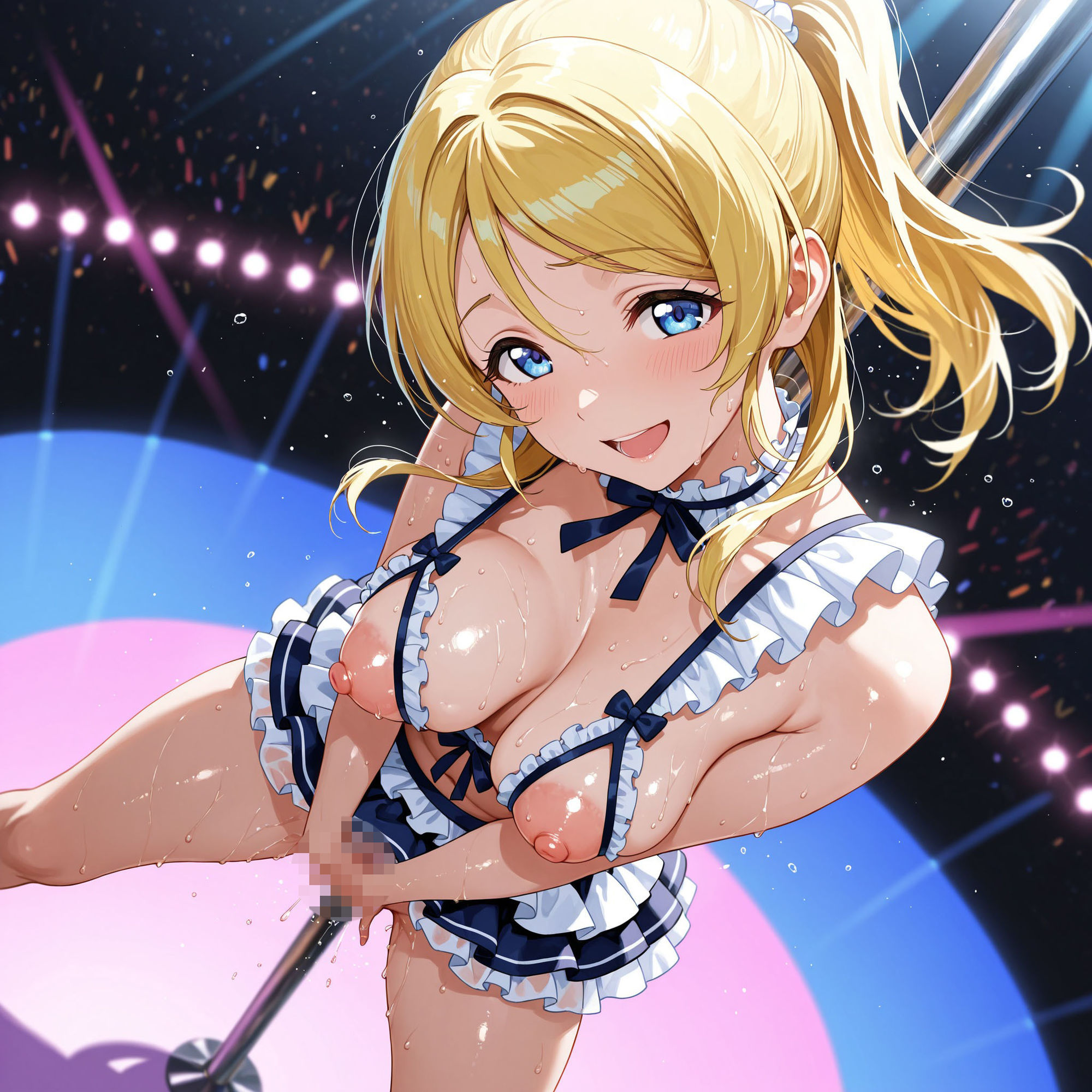 恥ジライブ！！ ポールダンス 穂○果・絵○・こ○りの作品画像 5