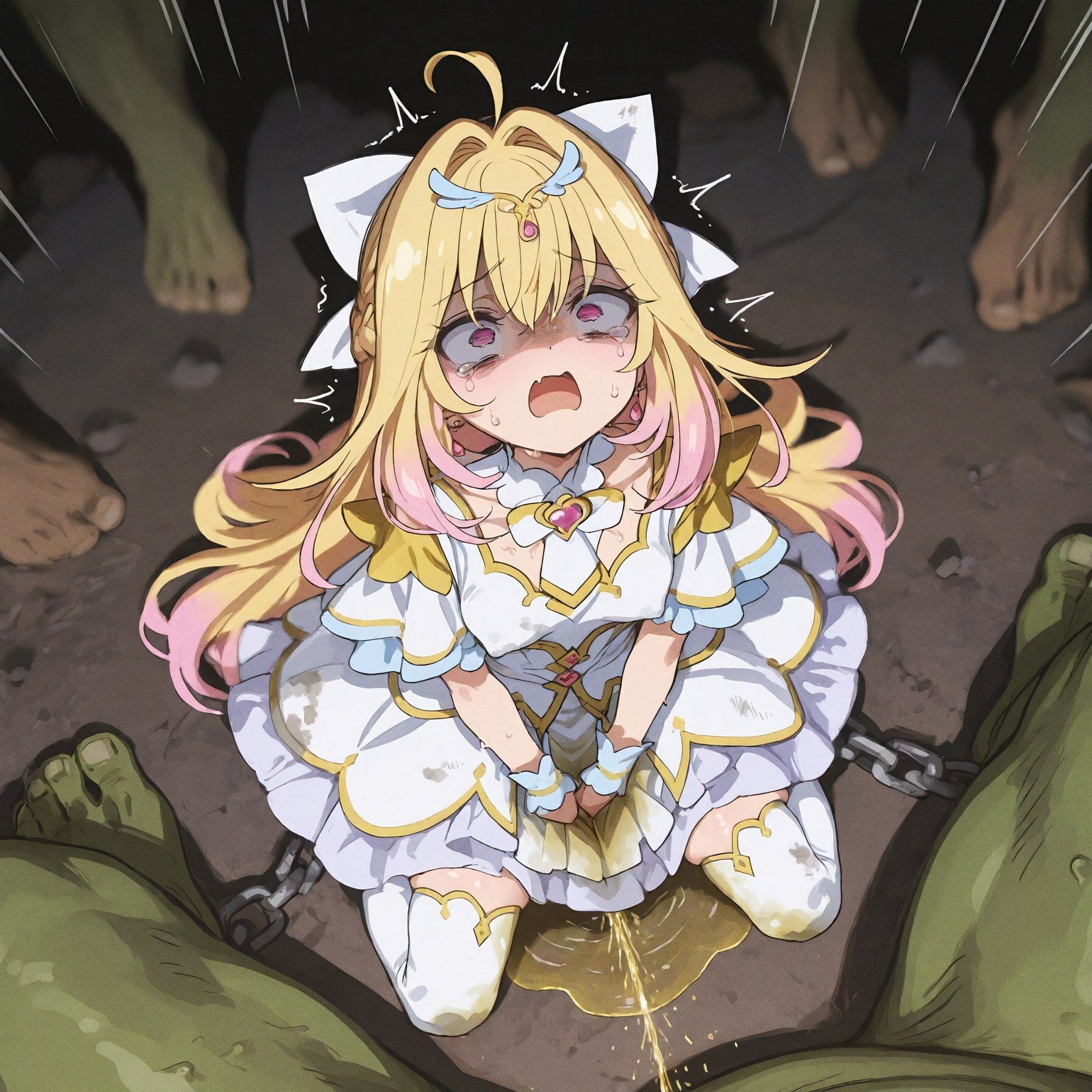 【森亜るるか】 淫獄陥落悪堕 〜純潔の魔法少女がオークの肉便器へと堕ちる二段変身レ●プ〜 画像1