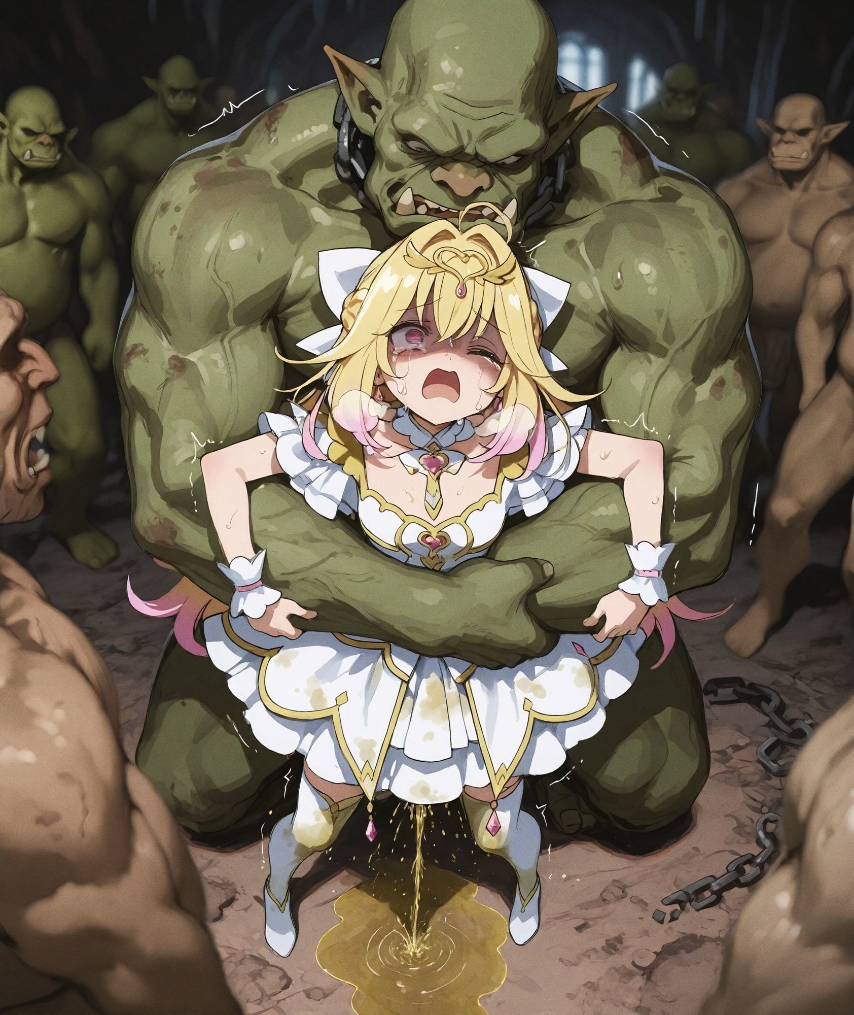 【森亜るるか】 淫獄陥落悪堕 〜純潔の魔法少女がオークの肉便器へと堕ちる二段変身レ●プ〜 画像2