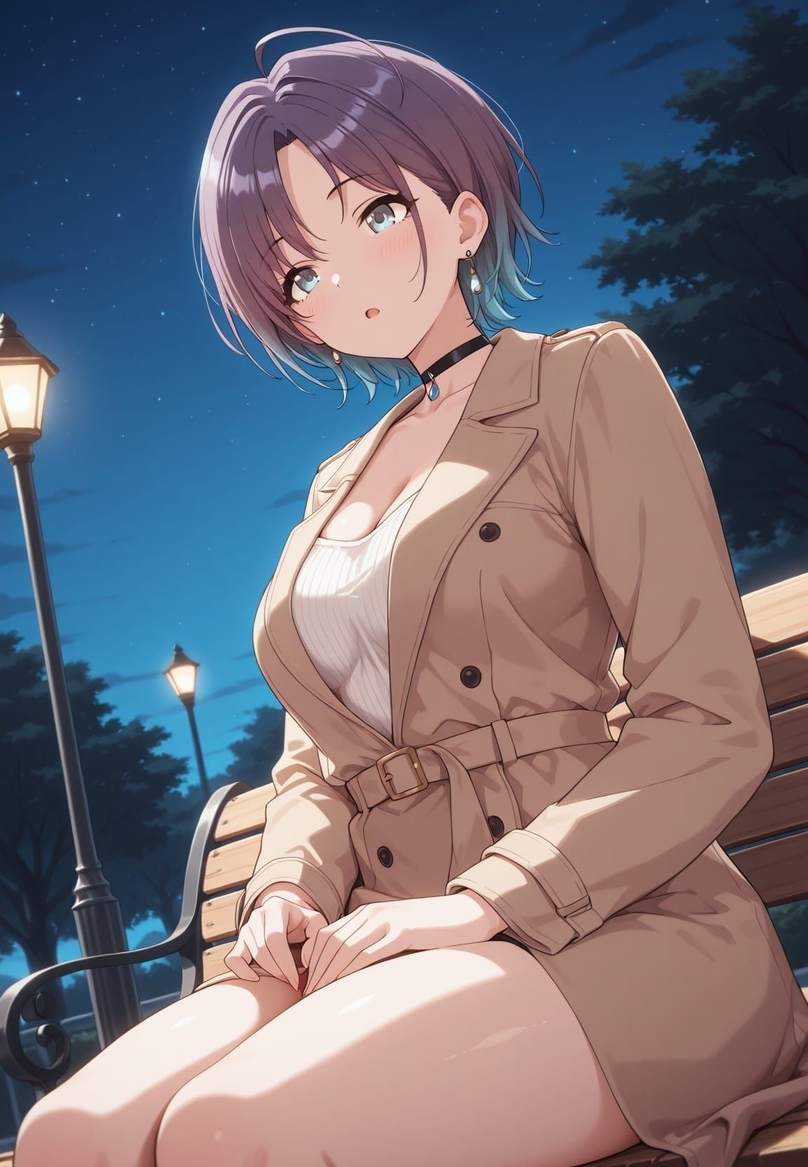 やだぁぁ…!! 見られてるのにイッちゃう…!! 俺の彼女は露出狂 ア〇ドルマスター No.4 画像8