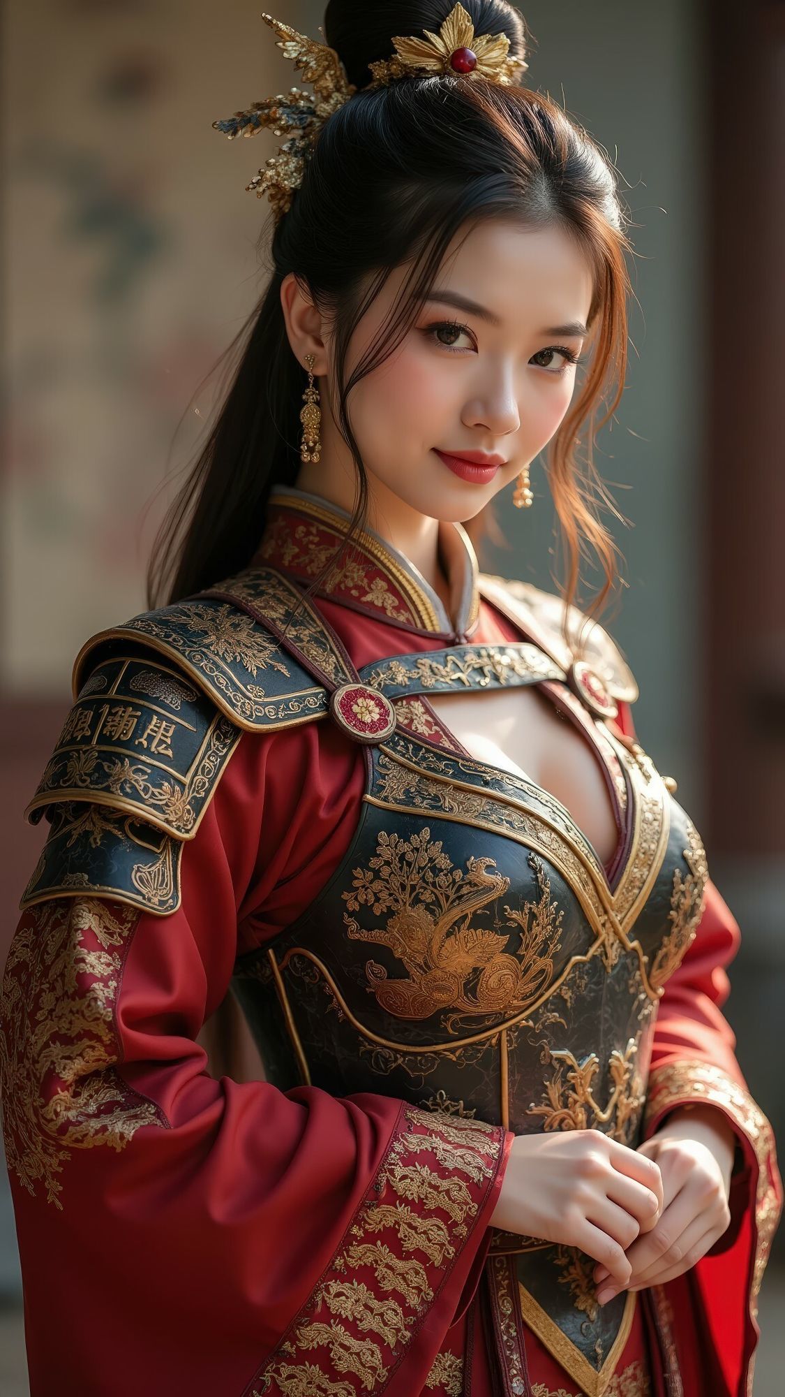 【AI実写】古代中国女将軍下着写真集Vol.1 画像9