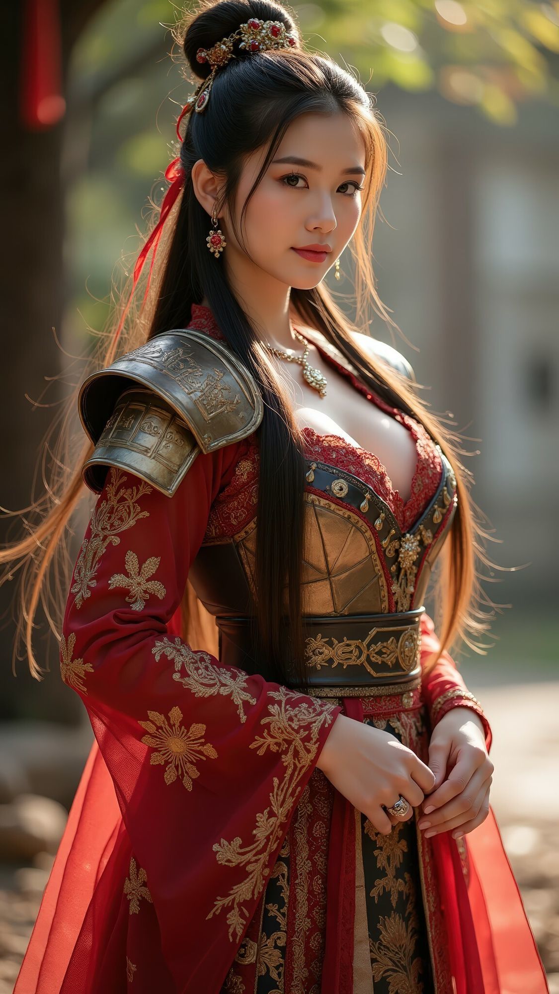 【AI実写】古代中国女将軍下着写真集Vol.1 画像10