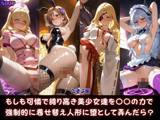 もしも可憐で誇り高き美少女達を〇〇の力で強●的に着せ替え人形に堕として弄んだら？とある編の表紙
