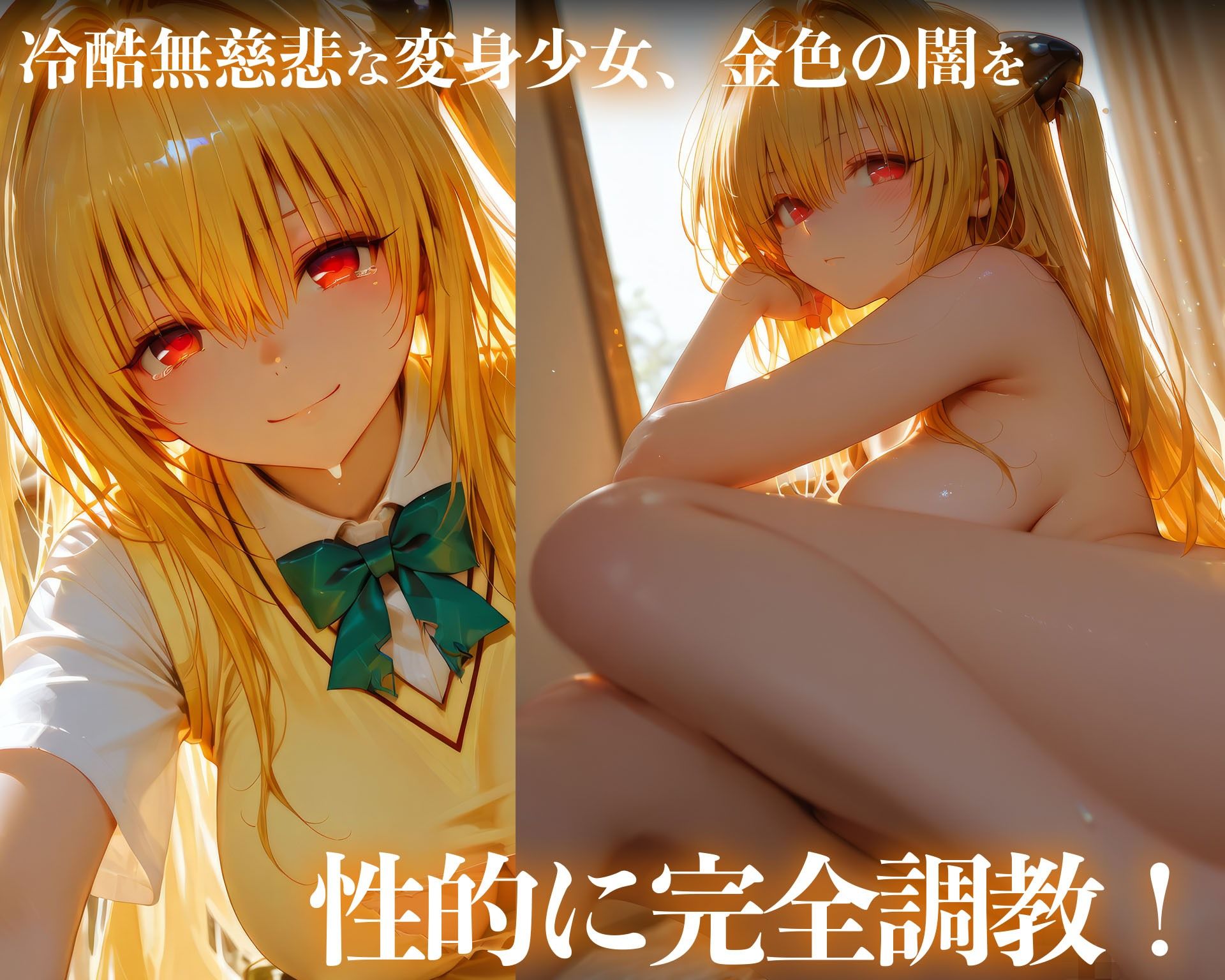 【イラスト＋アニメ付き】金色の闇、服従！冷酷な変身少女肉便器調教記録録 〜ヤミの極上おま●こ24時間搾精耐久〜2
