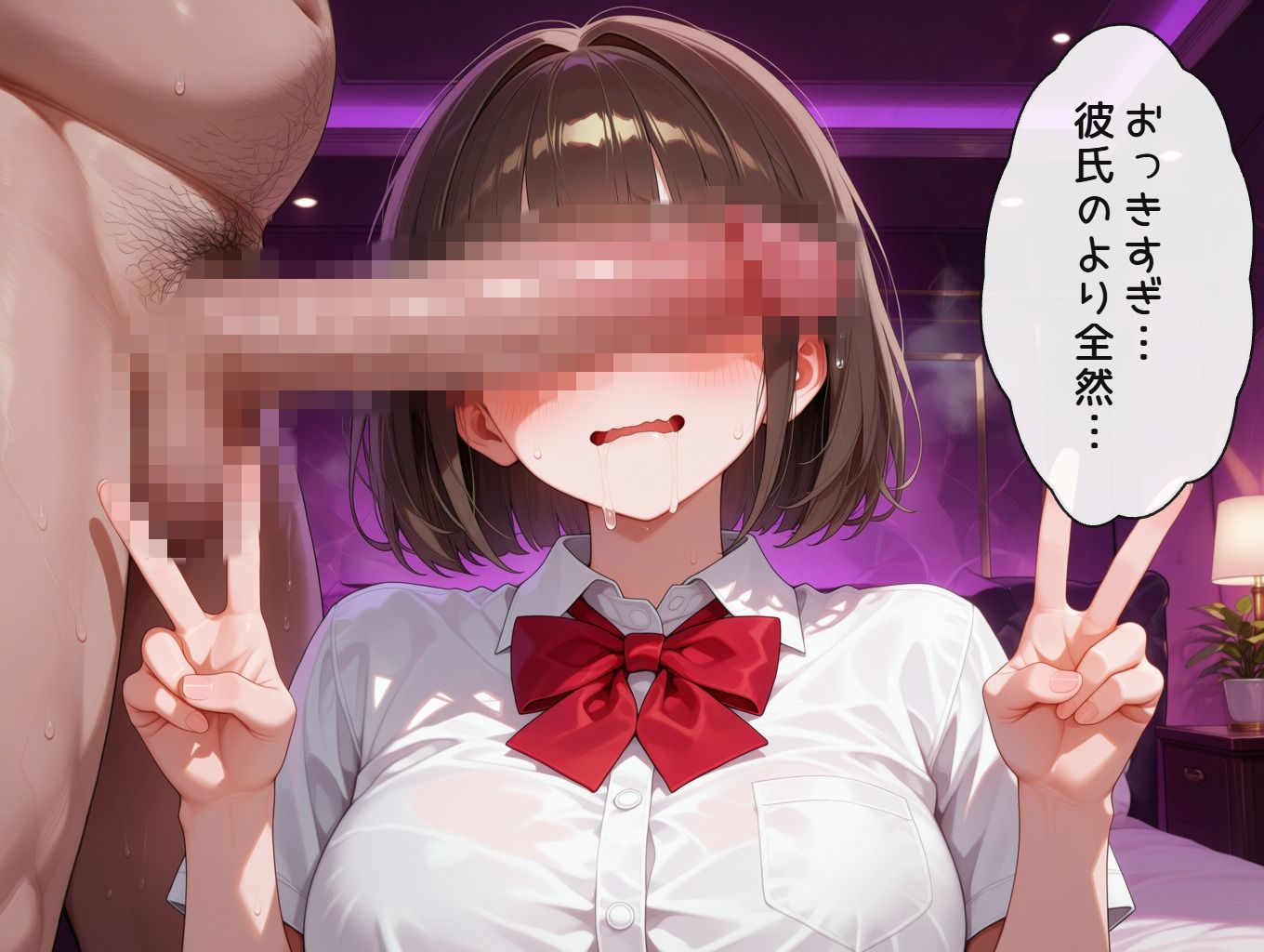 彼氏持ちの巨乳裏垢女子校生が快楽調教されてNTRされる話 画像4