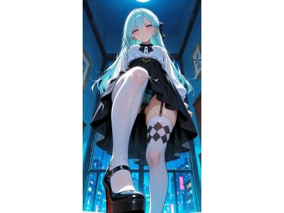 魅惑の絶対領域 〜ハイヒールとニーハイ、そして無防備なパンチラ〜【カズン】