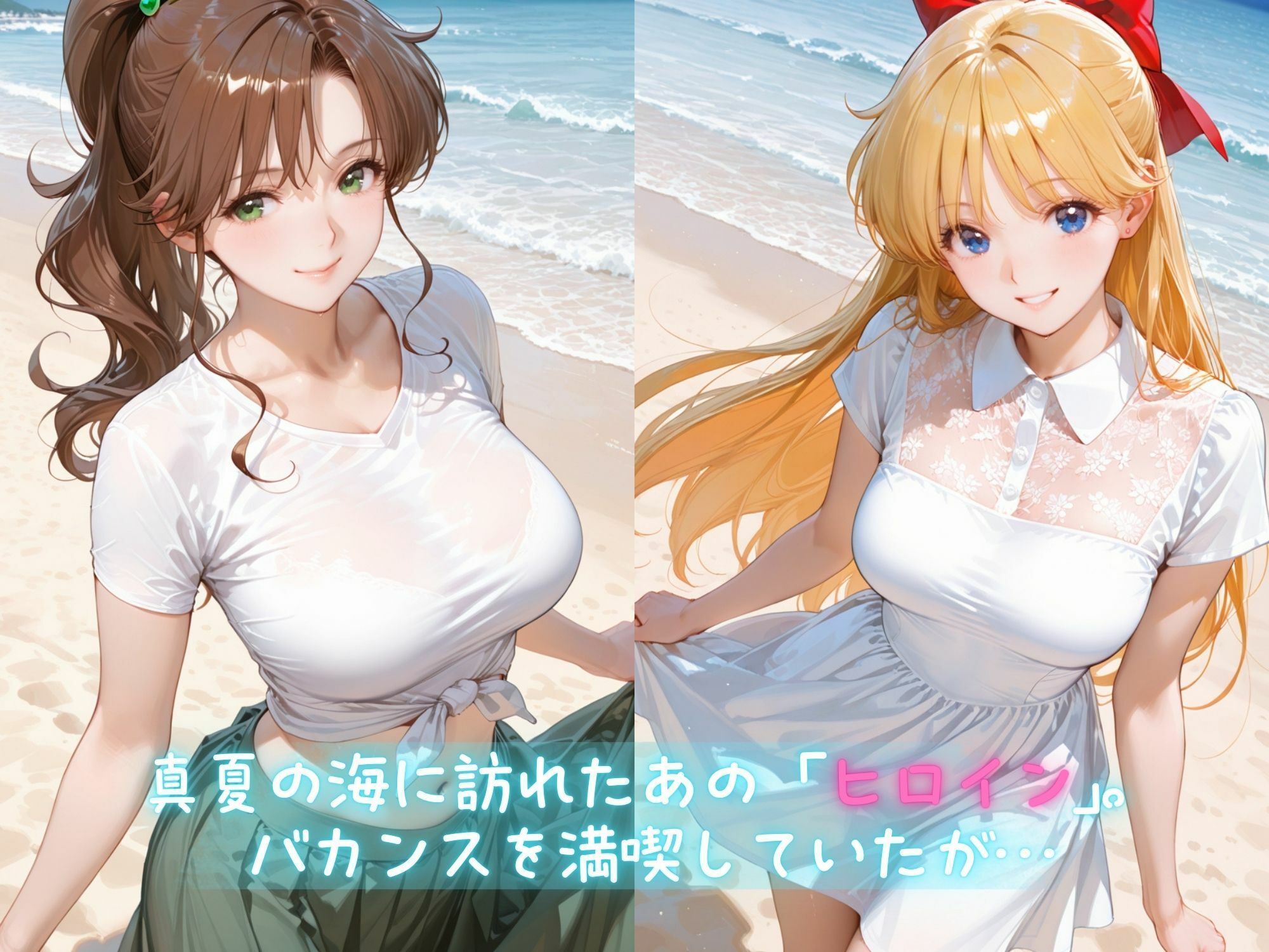 メス堕ちヒロイン  〜 ま●と＆み●こ 夏の海編 〜1