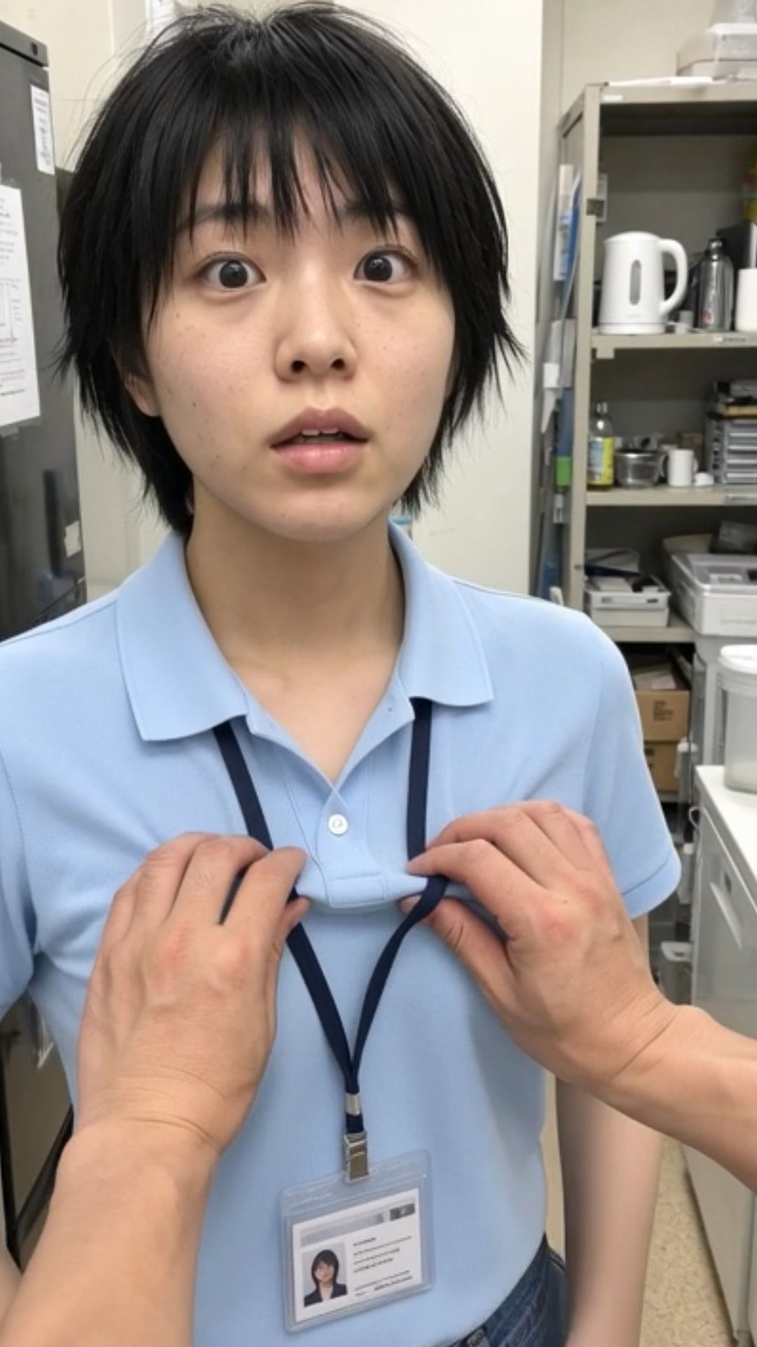 新入社員2 給湯室 課長 先輩 いたずら 不倫 セクハラ ブラジャー パンティ OL 職場 7枚目