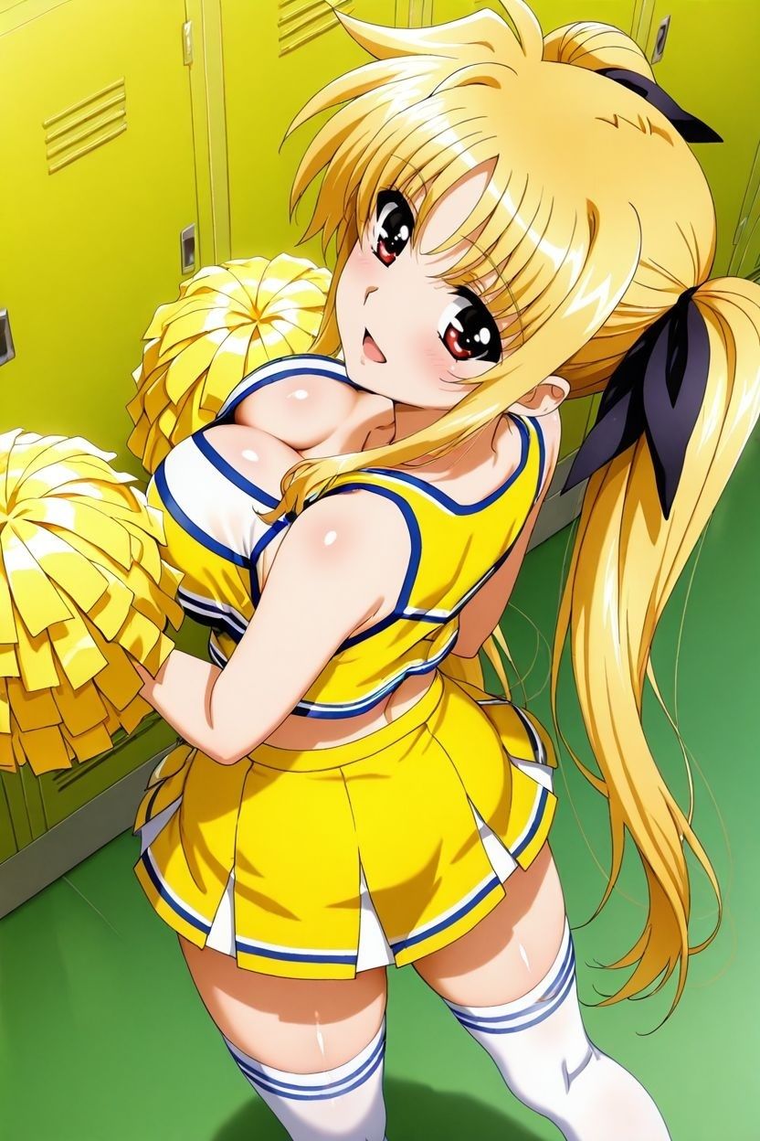 【無料エロ漫画】d_816906 【ち〇ぽに勝てなかった女たち】 〜フ〇イトテスタロッサ、チアコス更衣室襲撃編(着衣で種付けおじさん)