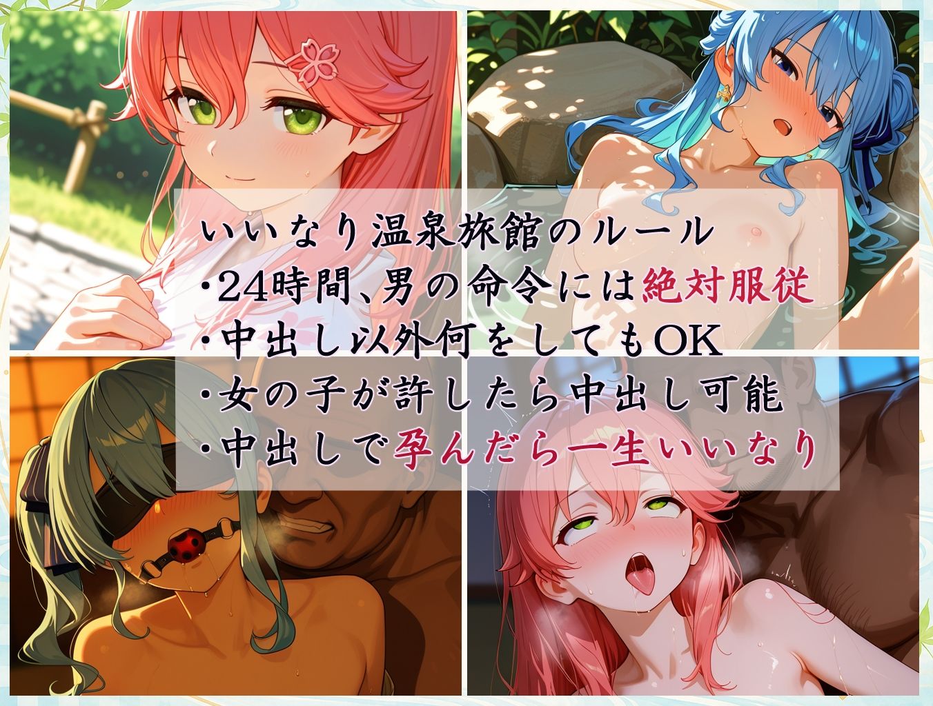 いいなり孕ませ温泉旅館〜さくらみこ×星街すいせい〜 サンプル画像 1