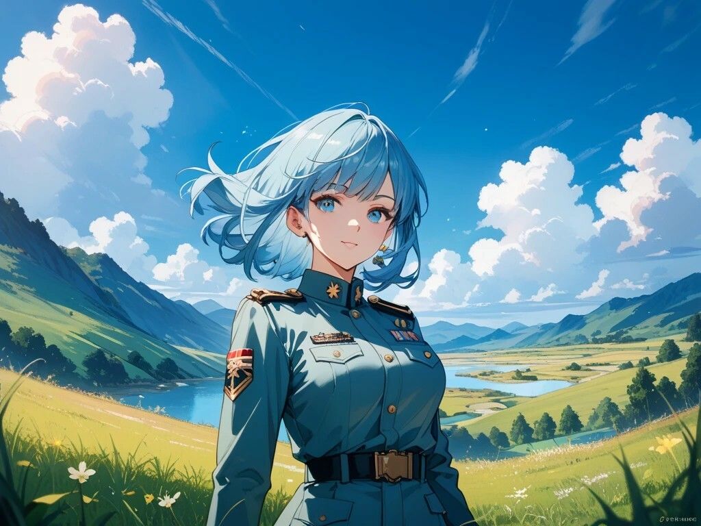 大自然を満喫する美女と水着の女の子と女性自衛官と女性宇宙飛行士 画像5