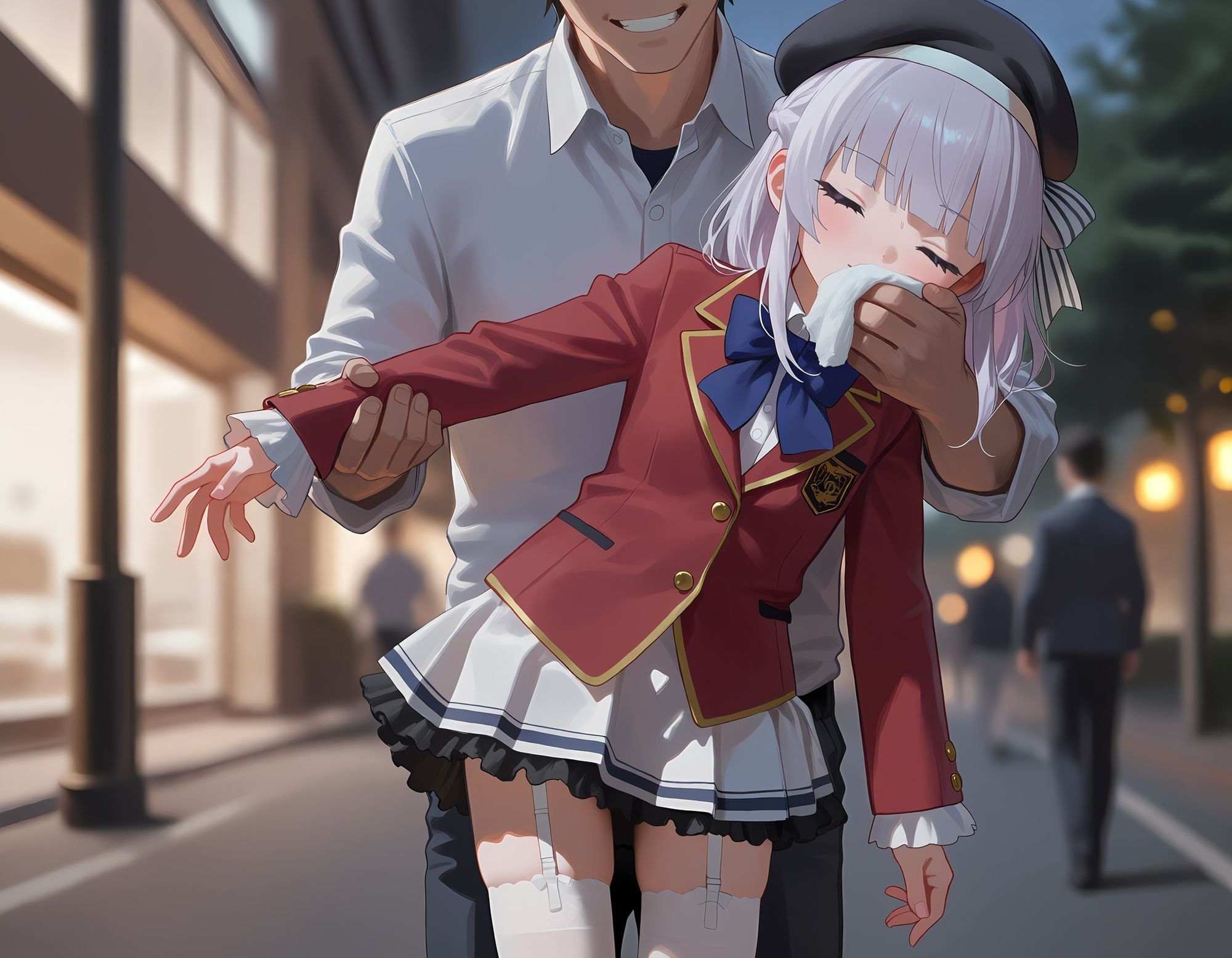 【よう実】 坂柳◯栖 迷奸済み足交 画像1