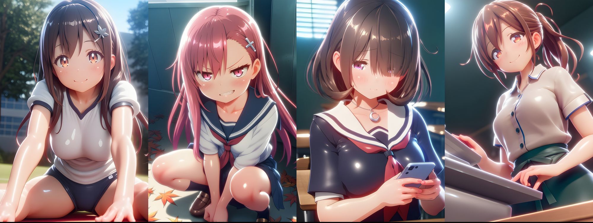 同じクラスのあの子が機械に犯●れていました --女子校生の日常と機械姦_着脱衣差分-- 画像7