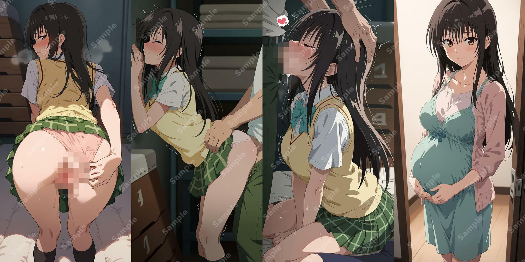 ヒロイン全員孕ませルート  体育倉庫で立ちバック！ 画像5