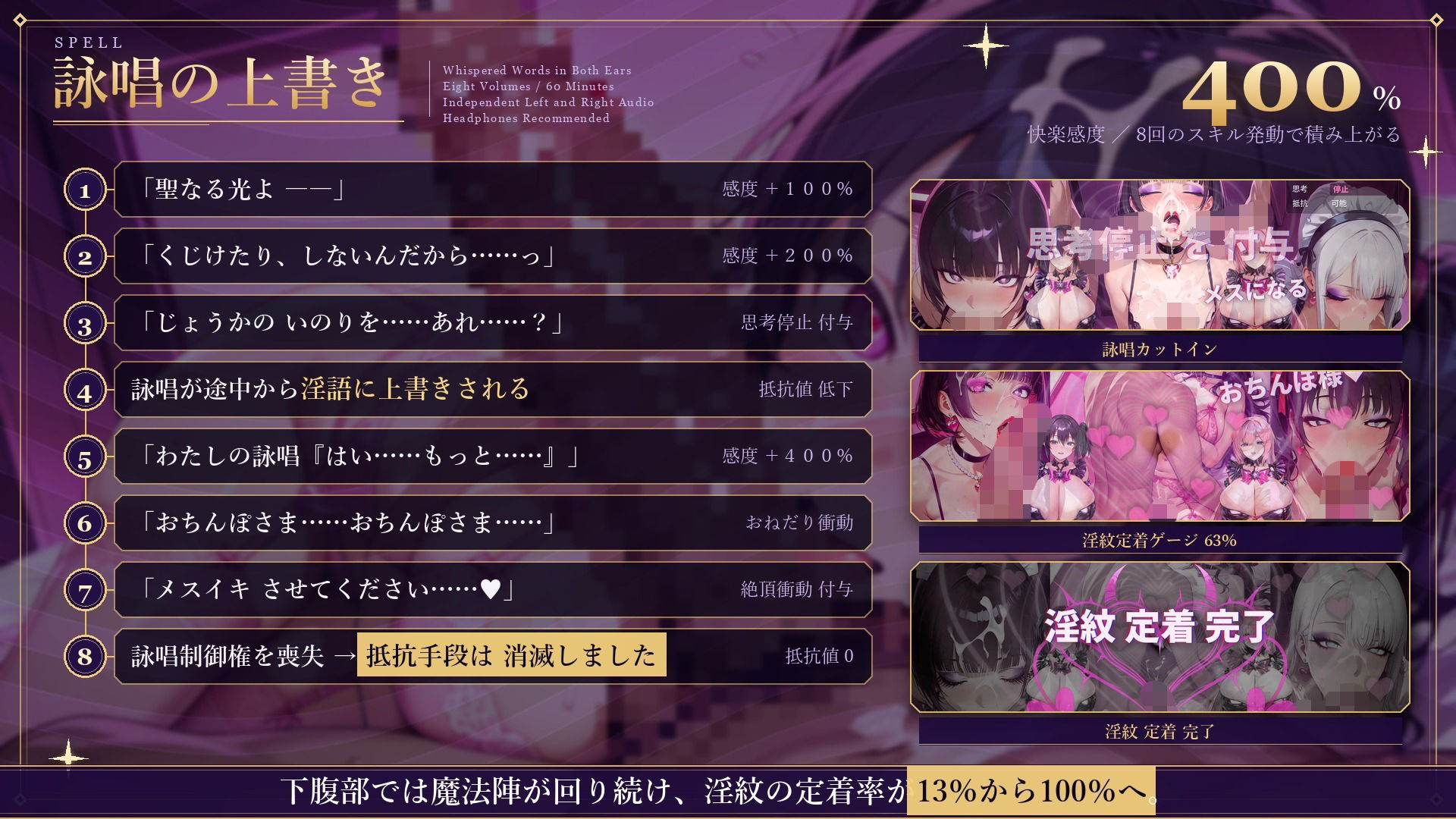 シッシーヒプノ 悪堕ち魔法少女にメス堕ち魔法のデバフを重ねがけされて敗北アクメ中毒になる 画像3