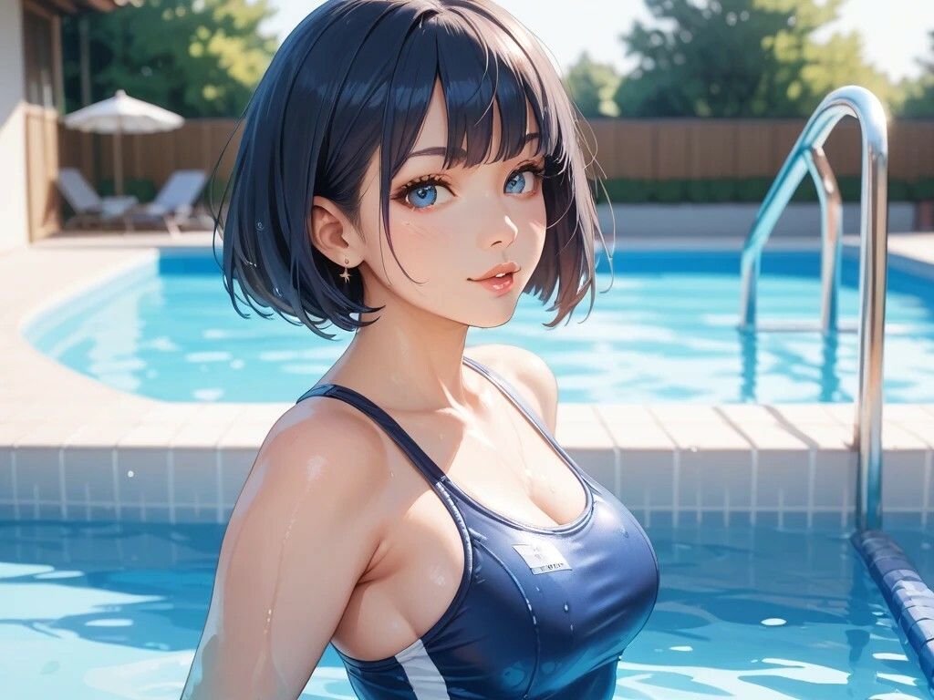 図書室プレイと学校プールプレイと工場で働く美女と鍾乳洞散策美女 画像3