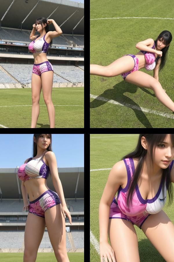 才色兼備の万能女性格闘家 霧島 愛唯の陸上選手モデル風写真集The Real_02 画像2