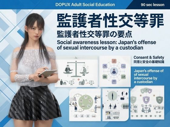 【△20】二階堂 沙耶 大学に進学し強豪予備校『DOPUX（ドピュックス）』で社会人向け講座（性犯罪）を教える名物講師に！（Vol.003:監護者性交等罪）【Libido-Labo】
