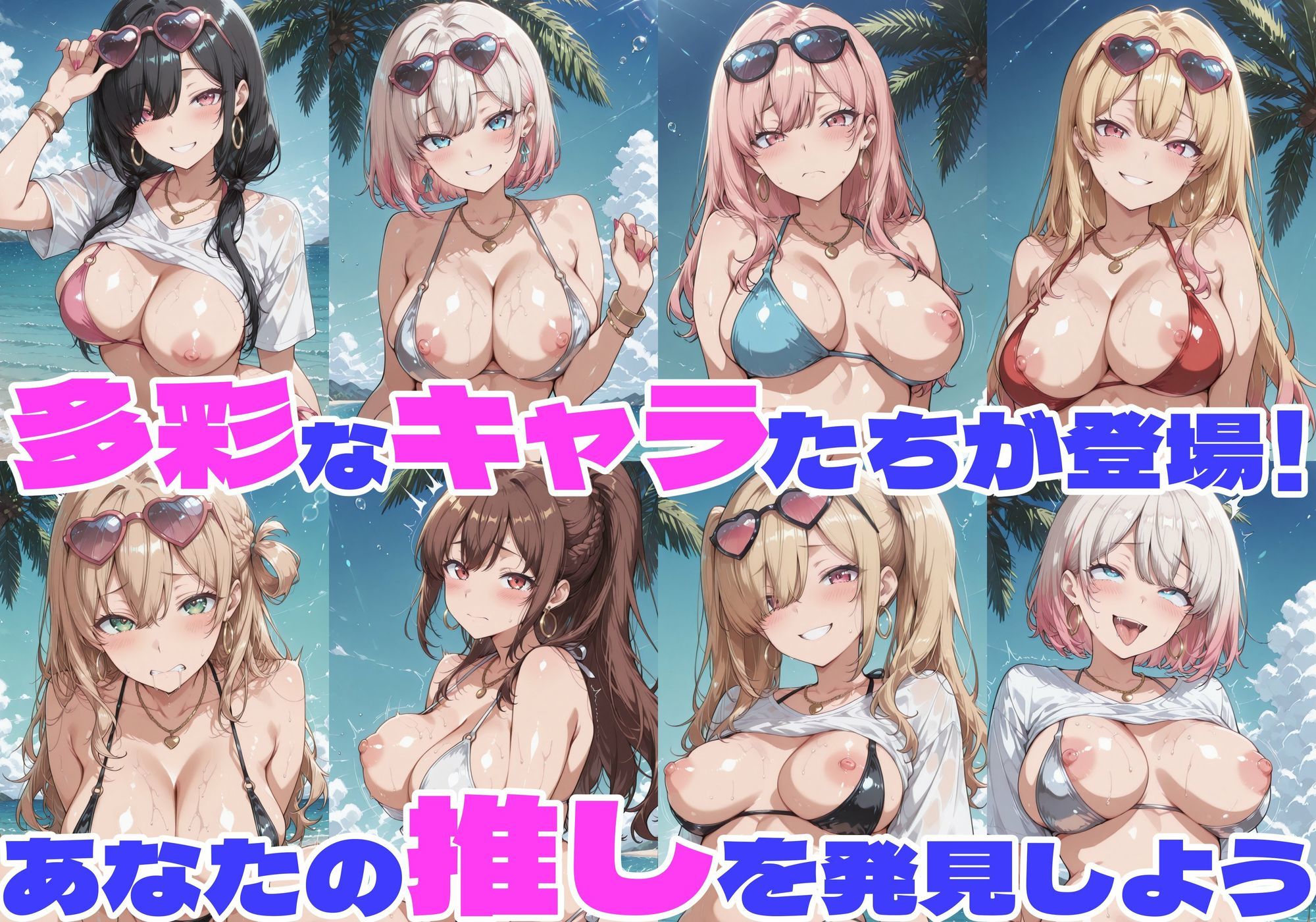 乱交学園No.25〜白ギャルビキニ編〜ドスケベ淫乱白ギャルたちとビキニでやりまくれ！【CG500枚】3