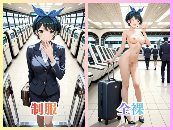 更〇瑠夏さん 空港での本当の姿！ サンプル画像 1