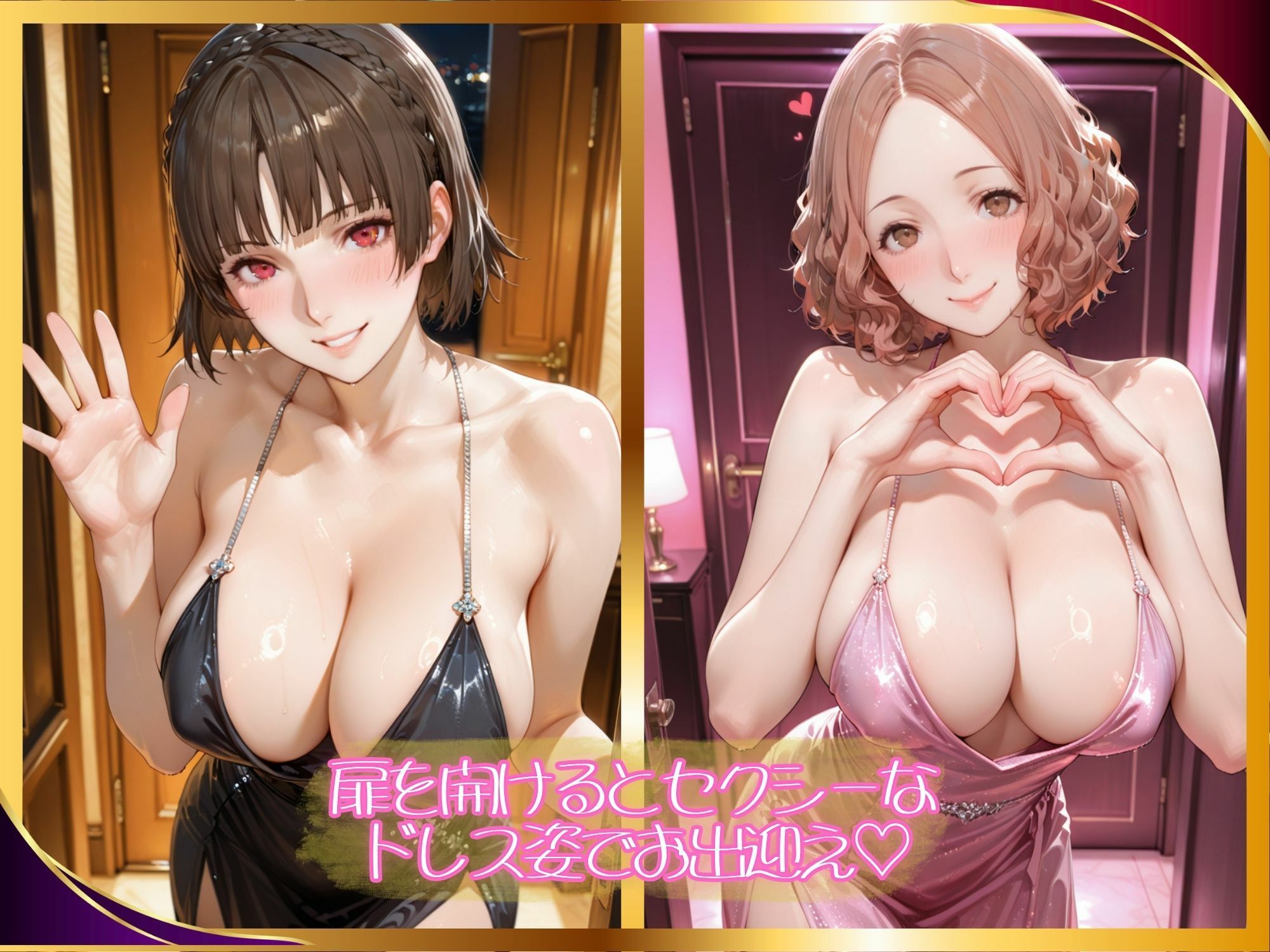 【エロ漫画】【高級風俗嬢】濃厚ご奉仕 〜ペル●ナ5 新● 真&奥● 春〜1