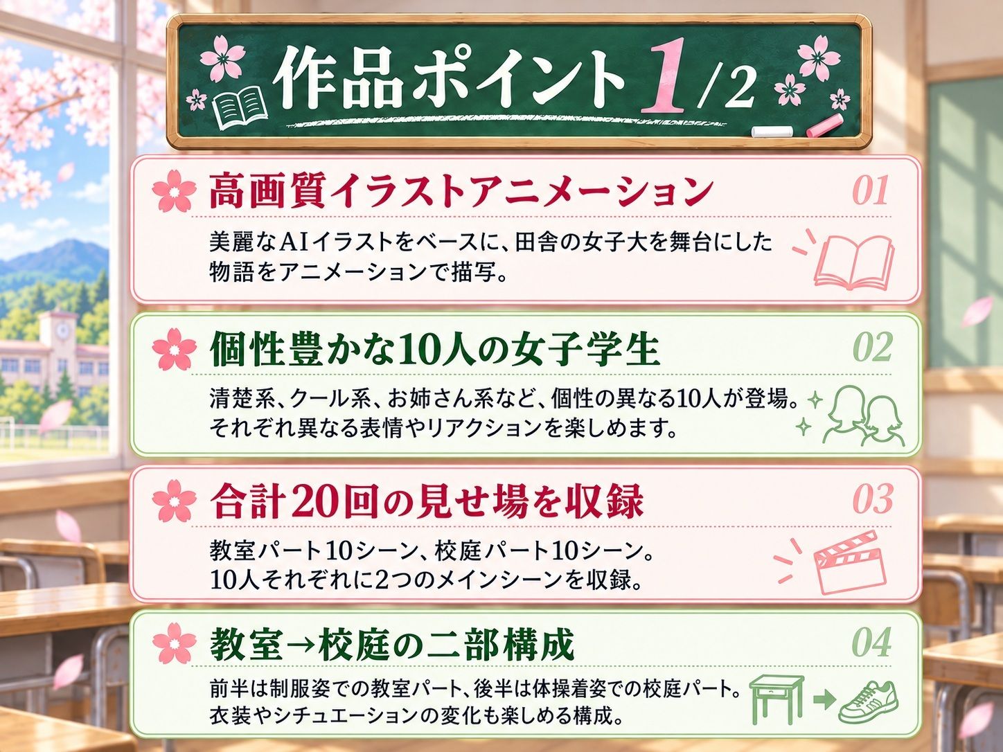 田舎の女子大で始まった子作り特別補習 〜臨時教師の濃厚中出し10連発〜 画像1