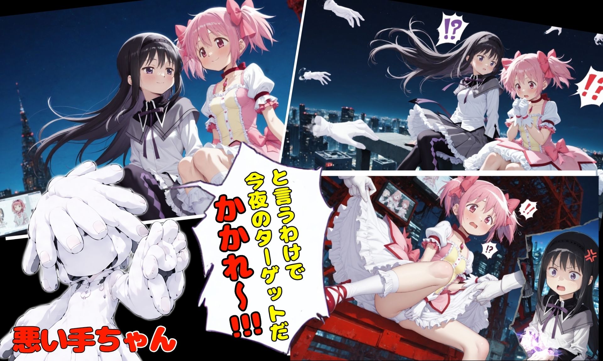 悪い手VSまどか＆ほむらの作品画像 2