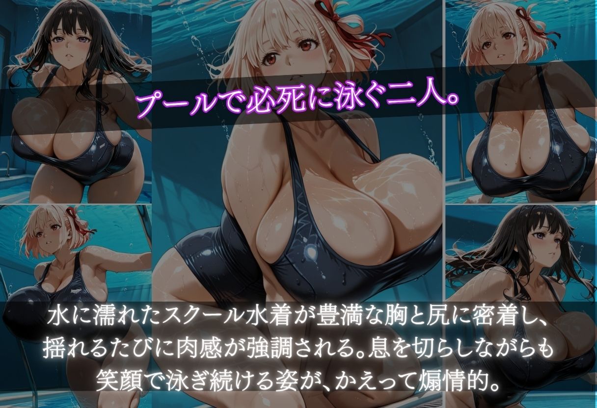 錦木ちさと＆井ノ上たきな  特別補修でスク水爆乳を堕とす2