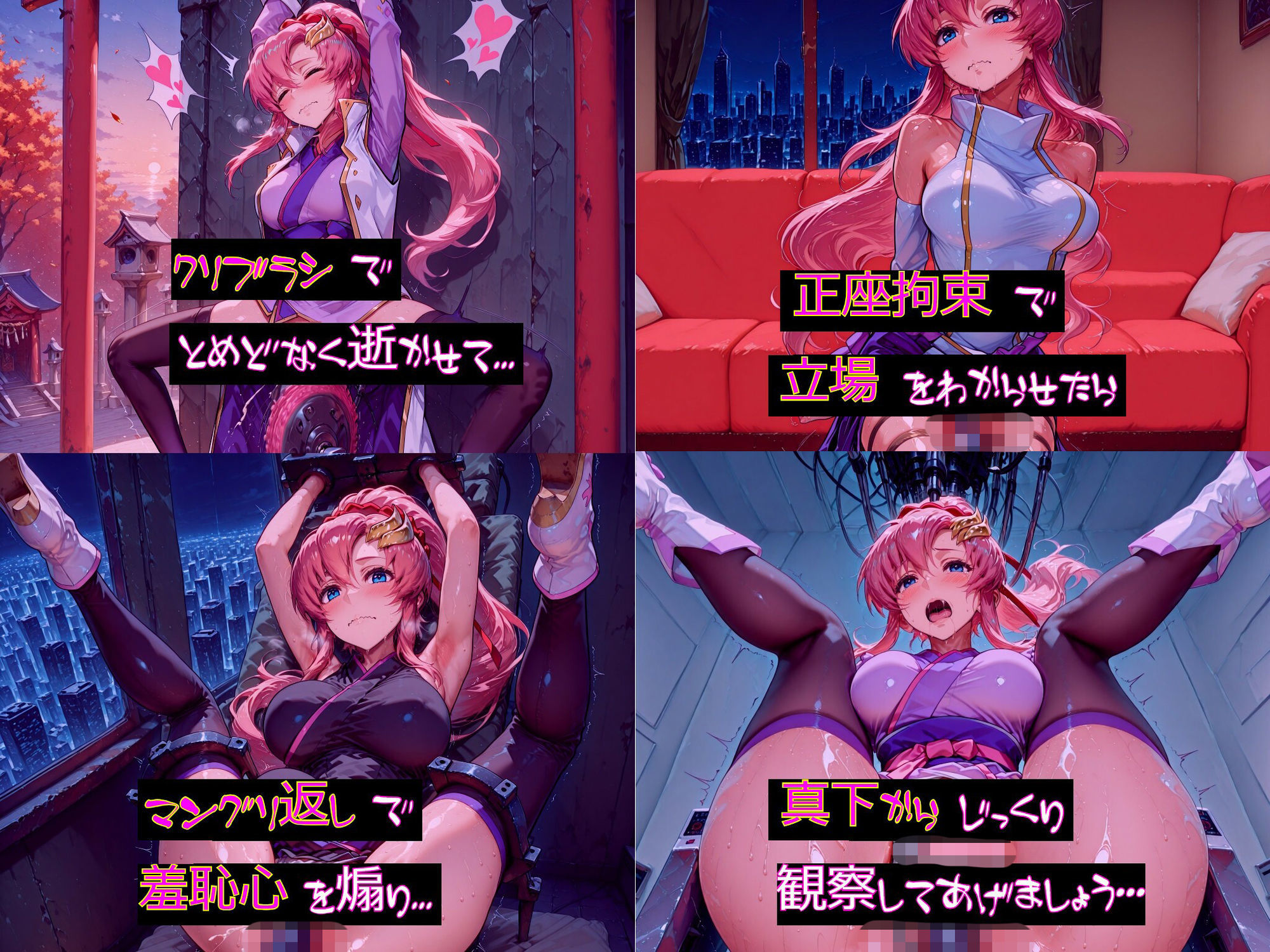 【衣装多種】聖女ラ〇スの尊厳破壊、平和を歌う唇が歓喜の喘ぎを漏らし、悦楽に身を委ねて甘く啼く_玩具オナニー編