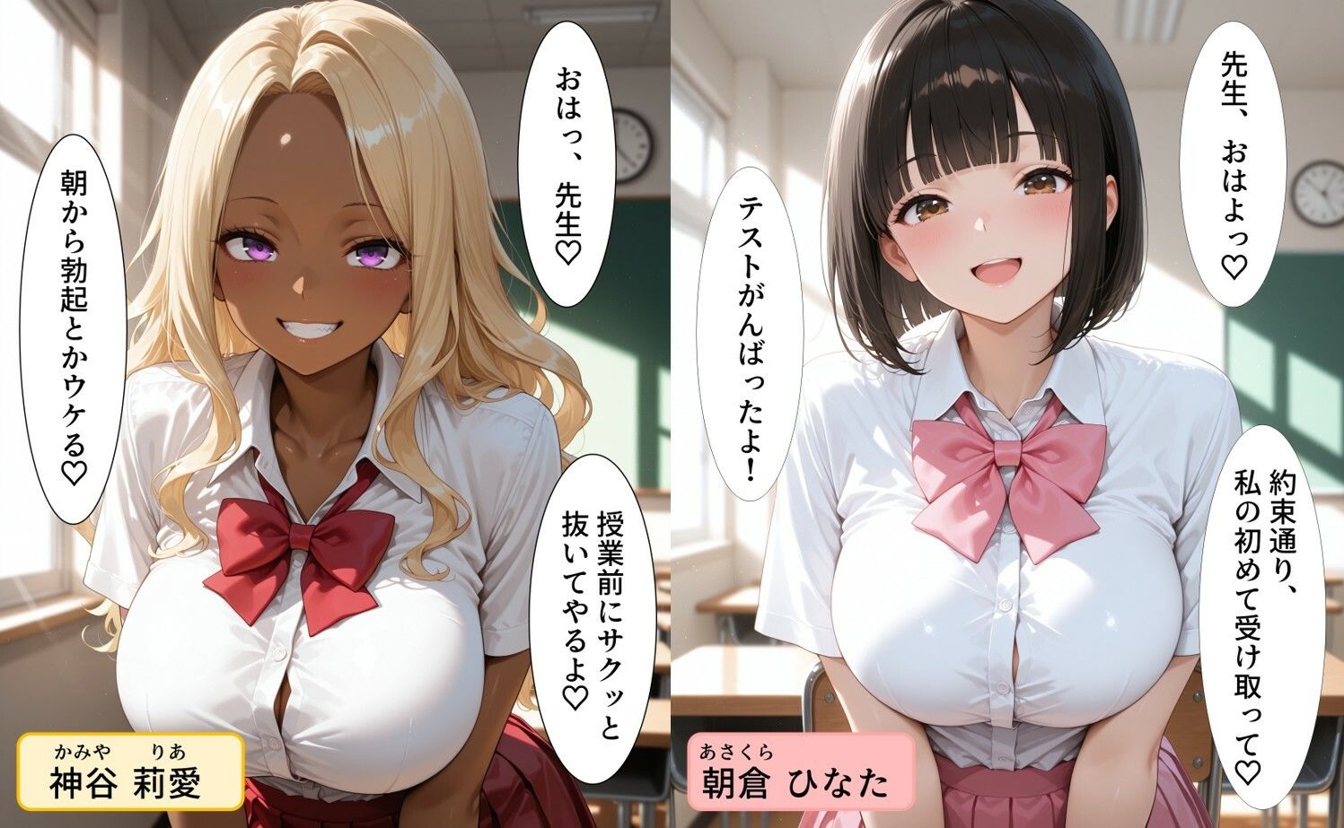 制服美少女たちと両穴セックスし放題な変態教師1