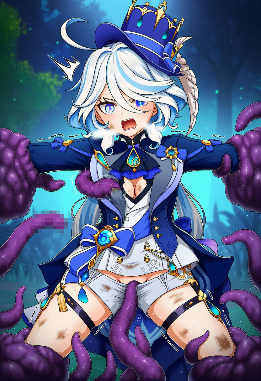 フリーナ vs ぬるぬる触手【苗床編】 画像3