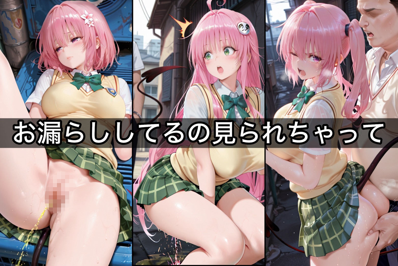 お漏らししちゃって、おま〇こいっぱい犯●れた話21