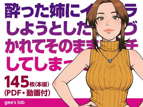 酔った姉にイタズラしようとしたら気づかれてそのままエッチしてしまった（本編画像145枚・動画6本・PDF）の表紙