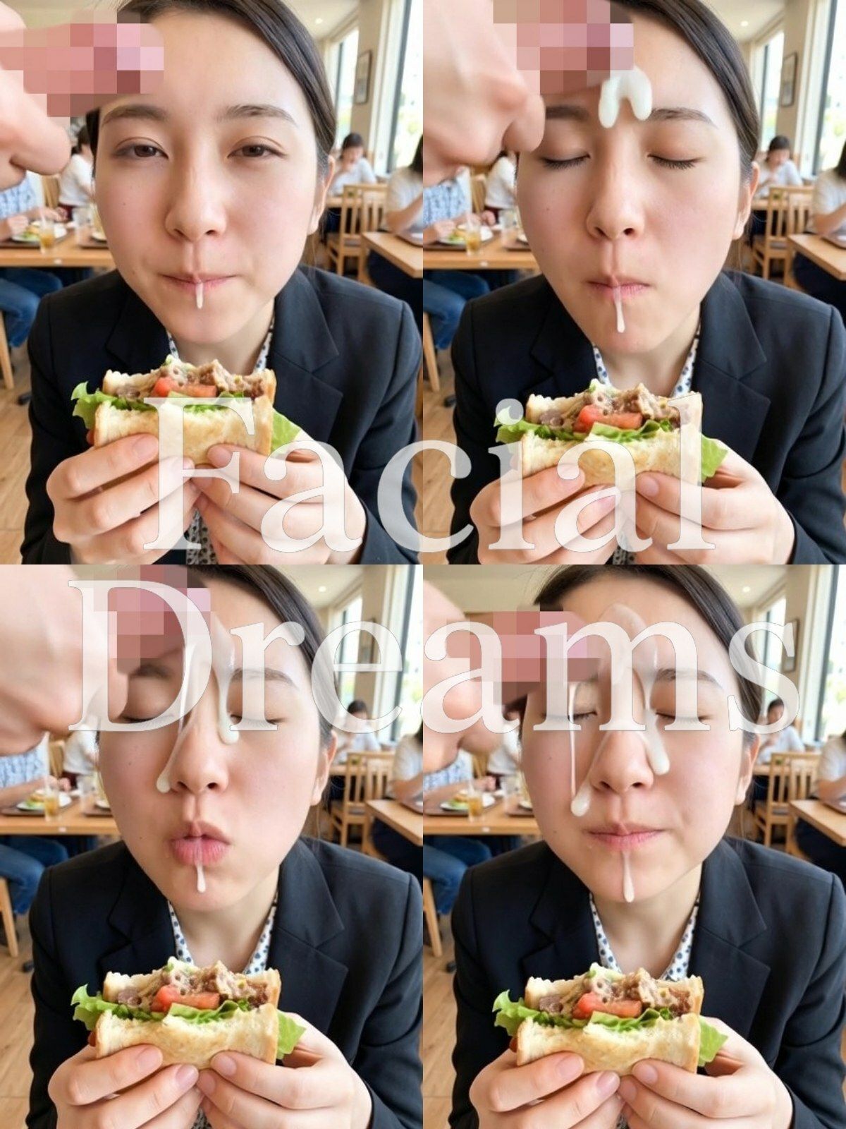 【顔射主義】Vol.8  食事編 33食分の顔射の瞬間を丁寧に描き出した写真集 Vol.8 画像4
