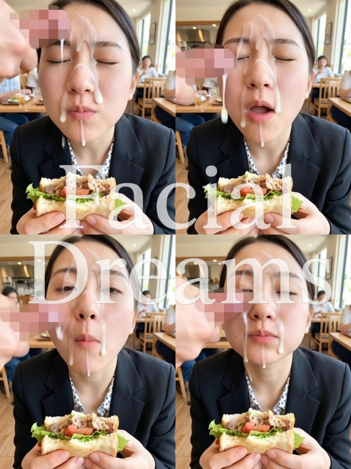 【顔射主義】Vol.8  食事編 33食分の顔射の瞬間を丁寧に描き出した写真集 Vol.8 画像5