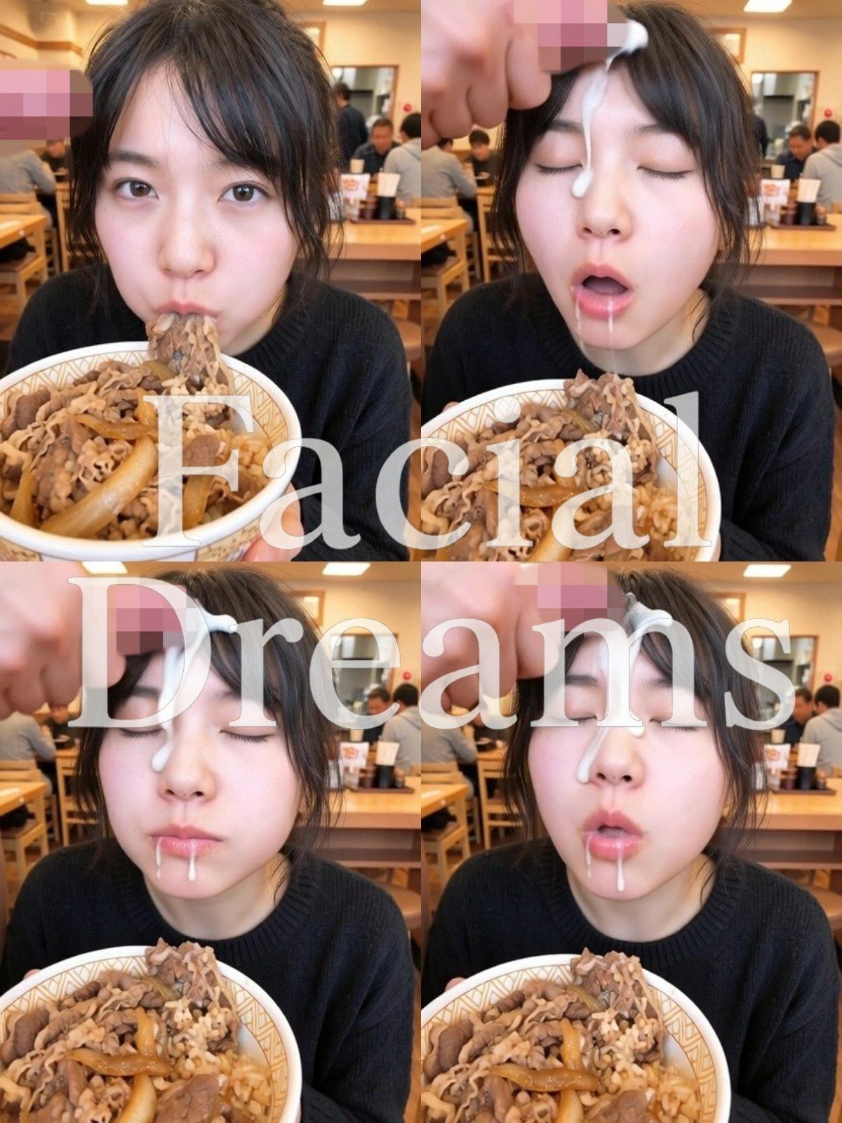 【顔射主義】Vol.8  食事編 33食分の顔射の瞬間を丁寧に描き出した写真集 Vol.8 画像9