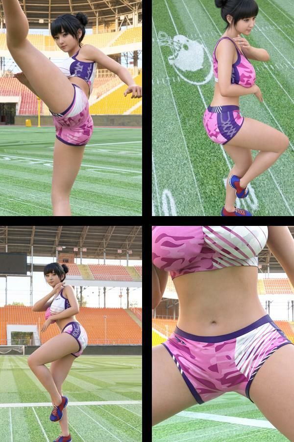 【▲100】大学生グラビアアイドル 一ノ瀬 廻里の陸上コス風写真集 Real_01 画像1