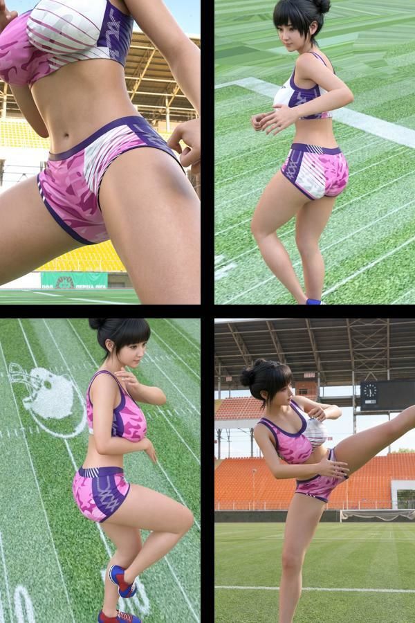 【▲100】大学生グラビアアイドル 一ノ瀬 廻里の陸上コス風写真集 Real_01 画像2