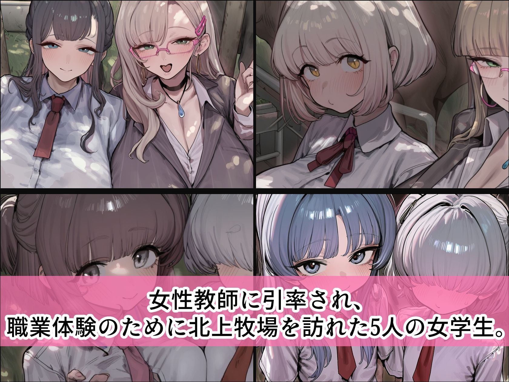 BreedingParty 爆乳雌乳牛の学園性活 〜見た目はJ〇、心は家畜〜 第四話 みうとゆいなの一日 2枚目